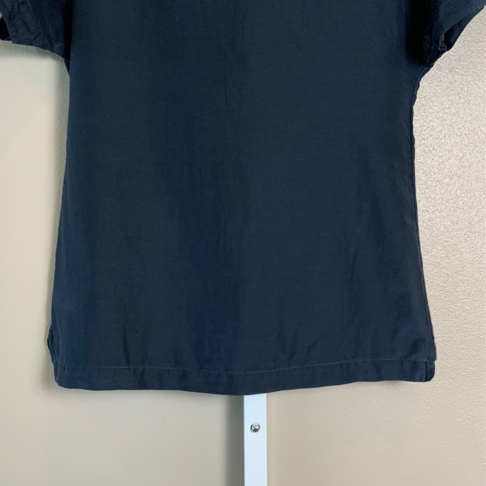 GAP Short Sleeve Ruffle Front Button Top - Picture 14 of 16